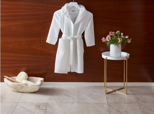 Product Waffle Hooded Kids Bathrobe
